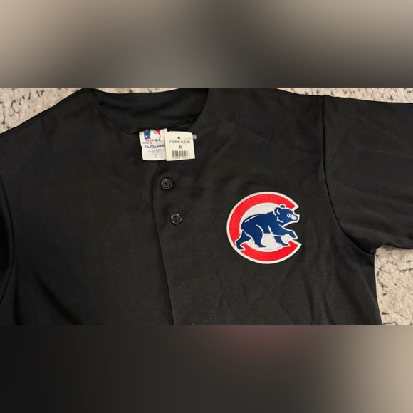 Majestic Authentic Chicago Cubs Black Batting Practice Jersey Men’s Sz: S - Picture 2 of 5
